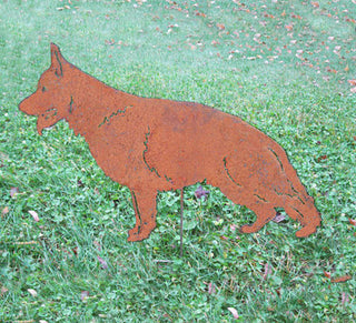 German Shepherd Garden Stake