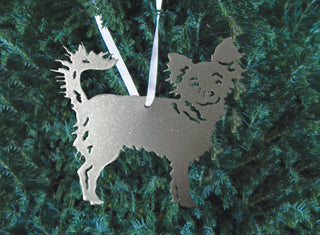 Chrome Sparkle Chihuahua Ornament