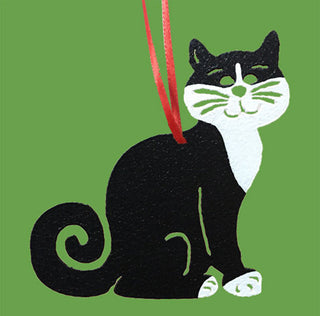 Tuxedo Cat Plant Stake or Ornament