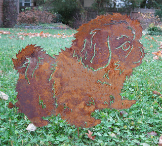Pekingese Garden Stake