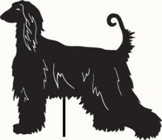 Afghan Hound Garden Stake