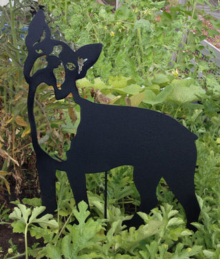 Boston Terrier Garden Stake