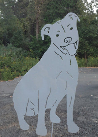 Pit Bull Garden Stake