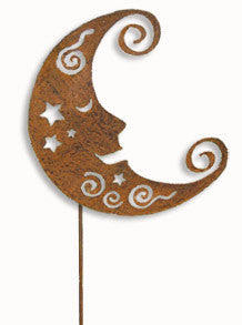 Crescent Moon Garden Stake