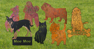 Pet Breed Garden Stakes