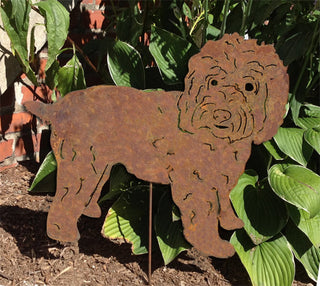 Wheaten Terrier Garden Stake