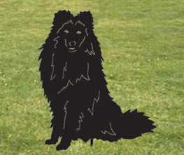 Shetland Sheepdog Garden Stake