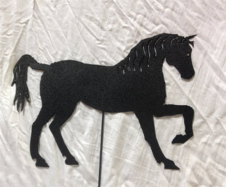 Black Horse Plant Stake