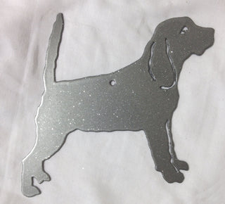 Chrome Sparkle Beagle Ornament