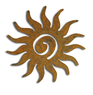 Sun Swirl Garden Stake or Wall Hanging