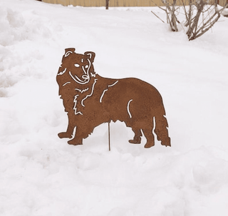 Sheltie garden stake