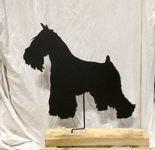 Schnauzer yard art