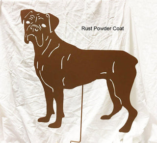 Boxer garden stake