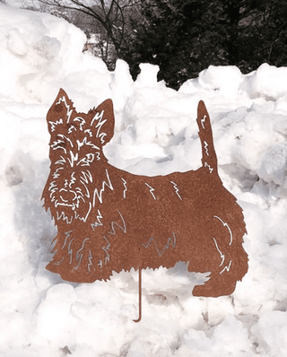 Scottish Terrier garden statue