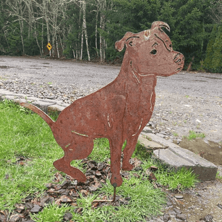Pit Bull Garden Statue or Wall Art