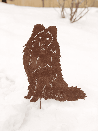 Shetland Sheepdog Garden Stake or Wall Hanging (Style 2)