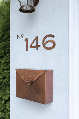 contemporary address numbers