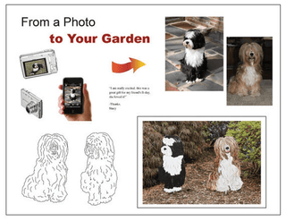 Tea Cup Poodle Plant Stake