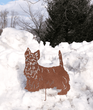 Scottish Terrier statue for the garden