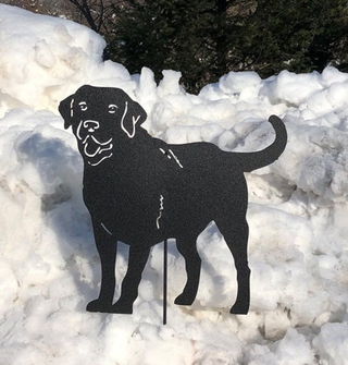 Labrador garden stake