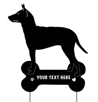 Estaca de jardín o adorno de pared para terrier de Manchester