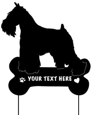 Custom Miniature Schnauzer Lawn Ornament