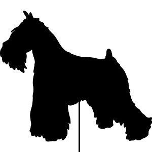 Miniature Schnauzer Garden Stake