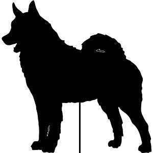 Norwegian Elkhound Garden Stake
