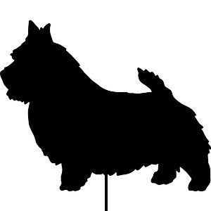 Norwich Terrier Garden Stake