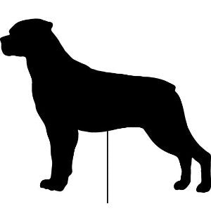 Rottweiler Garden Stake