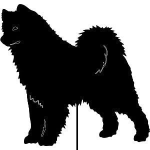 Samoyed Garden Stake