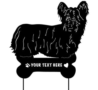 Skye Terrier Garden Stake or Wall Hanging