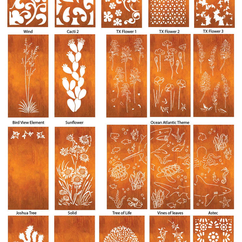 Outdoor Privacy Screens & Large Metal Wall Art – Rustica Ornamentals