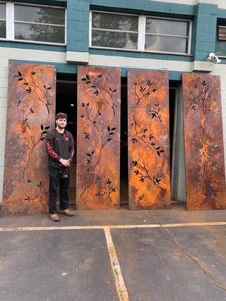 Outdoor Metal Screens (60” & 72”) – Heavy-Duty Steel for Privacy & Backyard