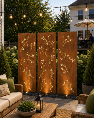 Outdoor Metal Screens (60” & 72”) – Heavy-Duty Steel for Privacy & Backyard