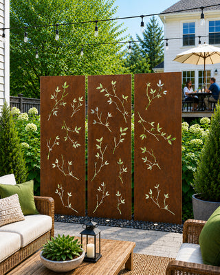 Outdoor Metal Screens (60” & 72”) – Heavy-Duty Steel for Privacy & Backyard