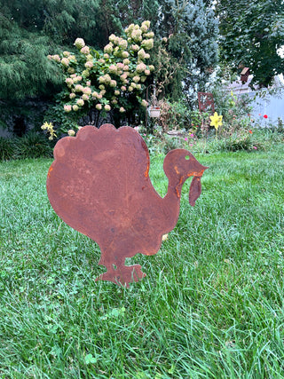 metal turkey for the garden