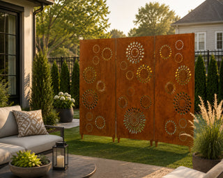 Outdoor Metal Screen Panels (60” & 72”) – Heavy-Duty Steel for Patio, Fence & Backyard