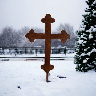 Roadside memorial cross