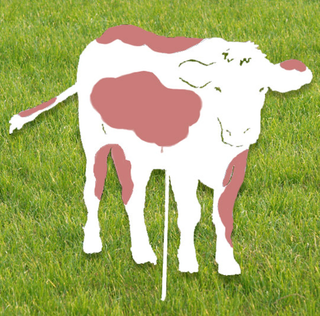 Cow Garden Stake or Wall Hanging