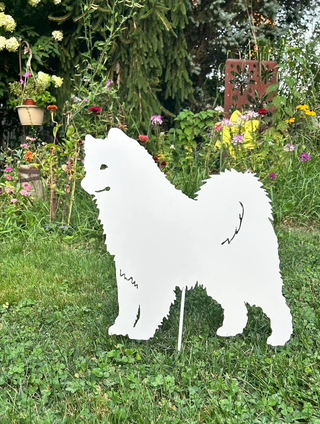 Samoyed Garden Stake or Dog Wall Art