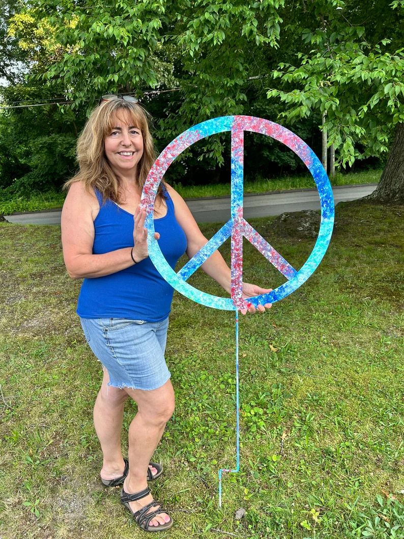 Outdoor Peace Sign or Peace Sign Wall Art – Rustica Ornamentals