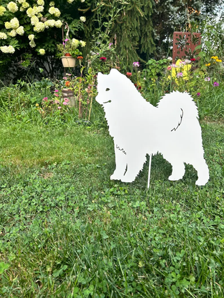 Samoyed Garden Stake or Dog Wall Art