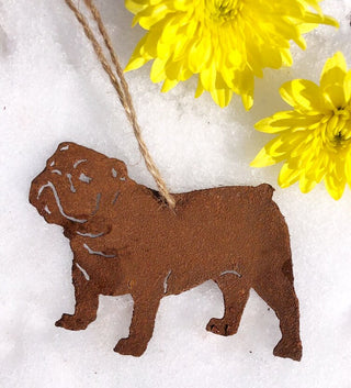 Bulldog Ornament or Plant Stake