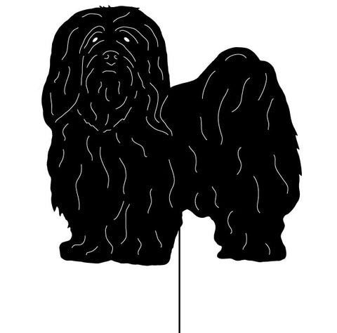Lhasa Apso Garden Stake or Wall Hanging (Style 2)