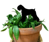 Black Russian Terrier Plant Stake / Pet Memorial