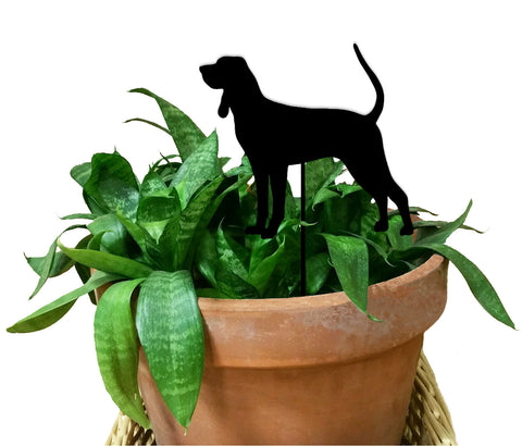 Black and Tan Coonhound Plant Stake