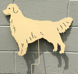 Golden Retriever Garden Statue or Dog Wall Art (Style 1)