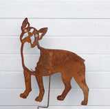 Boston Terrier Garden Stake or Wall Hanging