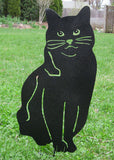 black cat lawn stake